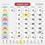 Singapore Calendar Aug 2025